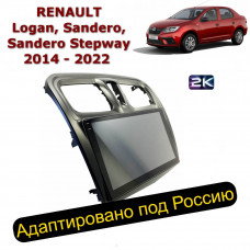Магнитола для Renault Logan, Sandero 2014-2022 (Ritma RDE-1080-U2K)